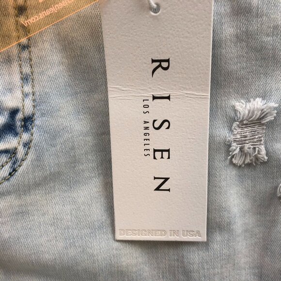 NWT Risen Womens Brenna Jeans Size 2X Wide Leg Blue Denim Casual Classic Travel - Picture 11 of 16